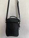 Чоловіча сумка з натуральної шкіри 3924-11BLACK чорна, фото 4