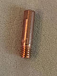 Наконечник мідний токоснімний на зварювальний напівавтомат Ф1, 2 мм М6 L = 25 мм (виробництва Китай), фото 2