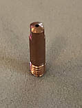 Наконечник мідний токоснімний на зварювальний напівавтомат Ф1, 2 мм М6 L = 25 мм (виробництва Китай), фото 6