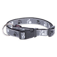 Trixie TX-12221 нашийник для собак Silver Reflect Collar 22-35 см