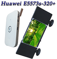 Авто Комплект 4G+LTE WiFi Роутер Huawei E5573s-320+ (KS,VD, Life) з антеною MIMO 2×12dbi