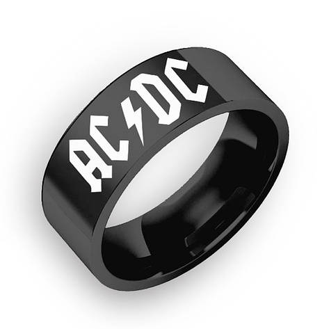 Кільце AC/DC чорне RBV-124, фото 1