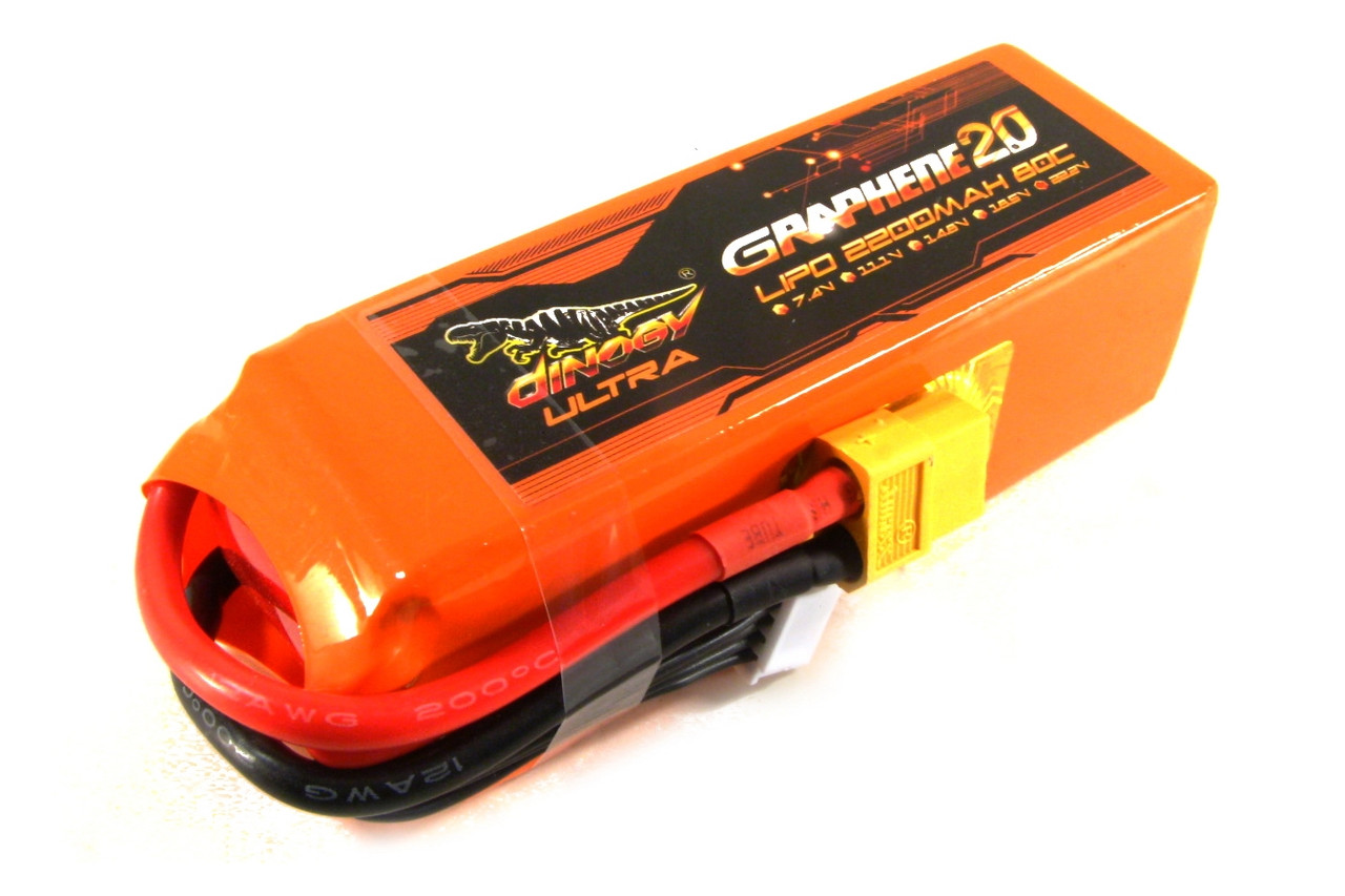 Аккумулятор Dinogy G2.0 Li-Pol 2200mAh 22.2V 6S 80C XT60 - фото 1 - id-p1895195183