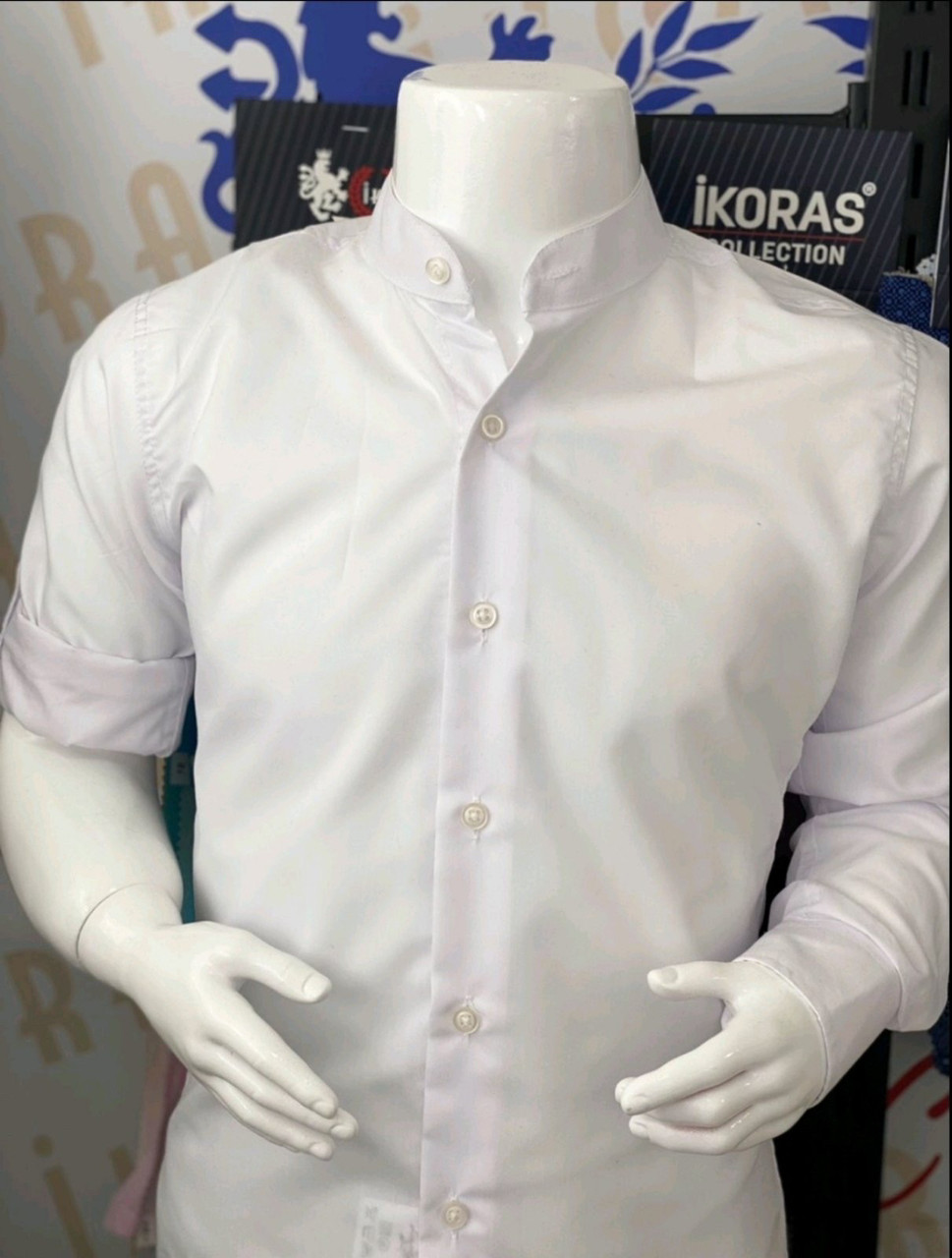 Сорочки для хлопчиків 7-13 років (128-152 зріст (білі) Ikoras