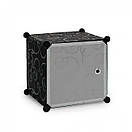Пластикова складана шафа гардероб пластиковий Storage Cube Cabinet А 906-42 Чорний, фото 7