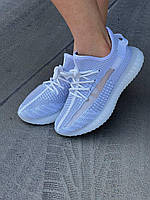 Світлі жіночі кроссівки Adidas Yeezy 350. Модні кросси для дівчат Адідас Ізі 350., фото 10