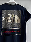 Чоловіча футболка The North Face синя з принтом бавовняна літня Теніска Зе Норт Фейс на літо, фото 5