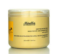 Маска для сухих и поврежденных волос с маточным молочком Bee Form Reconstructing Mask Mirella Professional,