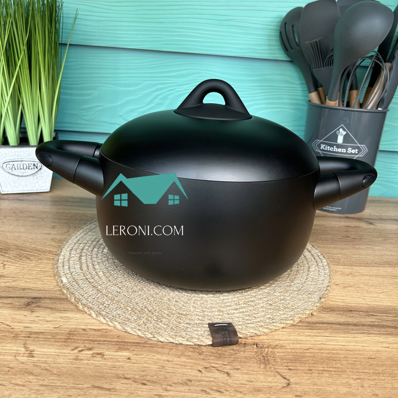 Каструля з антипригарним подвійним покриттям 2.2 л 18 см Maestro MR-4017-18 Індукційний казан