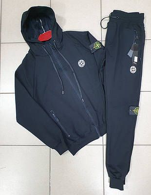 Костюм спортивний чоловічий STONE ISLAND S-XXL арт.1233-1, 48, L, Чорний