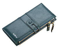 Стильний жіночий гаманець на блискавці зі штучної шкіри, Dark Green