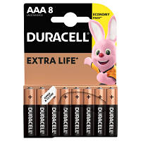 Батарейка Duracell AAA MN2400 LR03 * 8 (5000394203341 / 81480364), фото 2