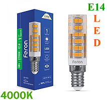 Світлодіодна капсульна Led лампа Е14 5W 4000K Feron LB433