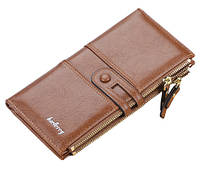 Стильний жіночий гаманець на блискавці зі штучної шкіри, Brown