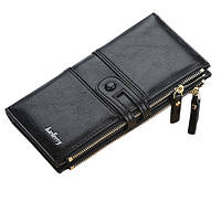 Стильний жіночий гаманець на блискавці зі штучної шкіри, Black