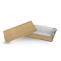 Картонная коробка упаковка для Суши и Роллов 195х48х98 мм. Крафт 100шт./упаковка