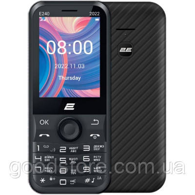 Мобільний телефон 2E E240 2022 Dual SIM Black (688130245159)