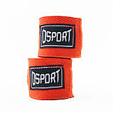 Бінти боксерські для боксу (захист на зап'ясті) на руки для спорту та єдиноборств 2шт 4м OSPORT (bx-0088), фото 8
