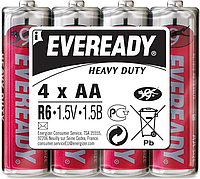 Батарейки солевые АА Energizer Eveready Heavy Duty AA R6 7638900370812