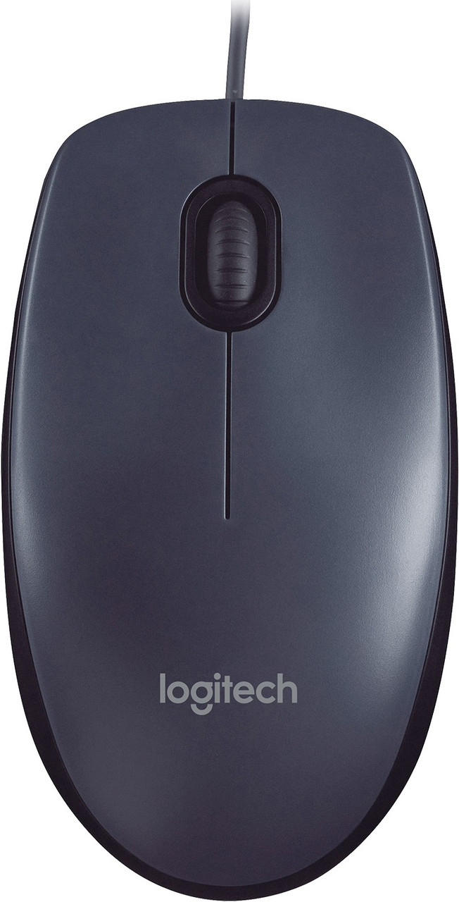 Миша Logitech M90 Full-Size Corded Mouse USB dark (910-001793 / 910-001794), фото 1