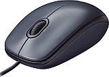Миша Logitech M90 Full-Size Corded Mouse USB dark (910-001793 / 910-001794), фото 3
