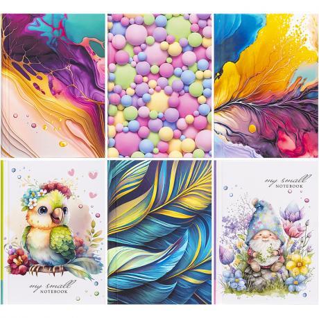 Блокнот 10,5*14,8см "Мандарин" 64 аркуша, інтегр. обкл., клітинка 227252/БК016/1-8 MZOPT