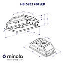 Витяжка повновбудована Minola HBI 5202 BL 700 LED, фото 10