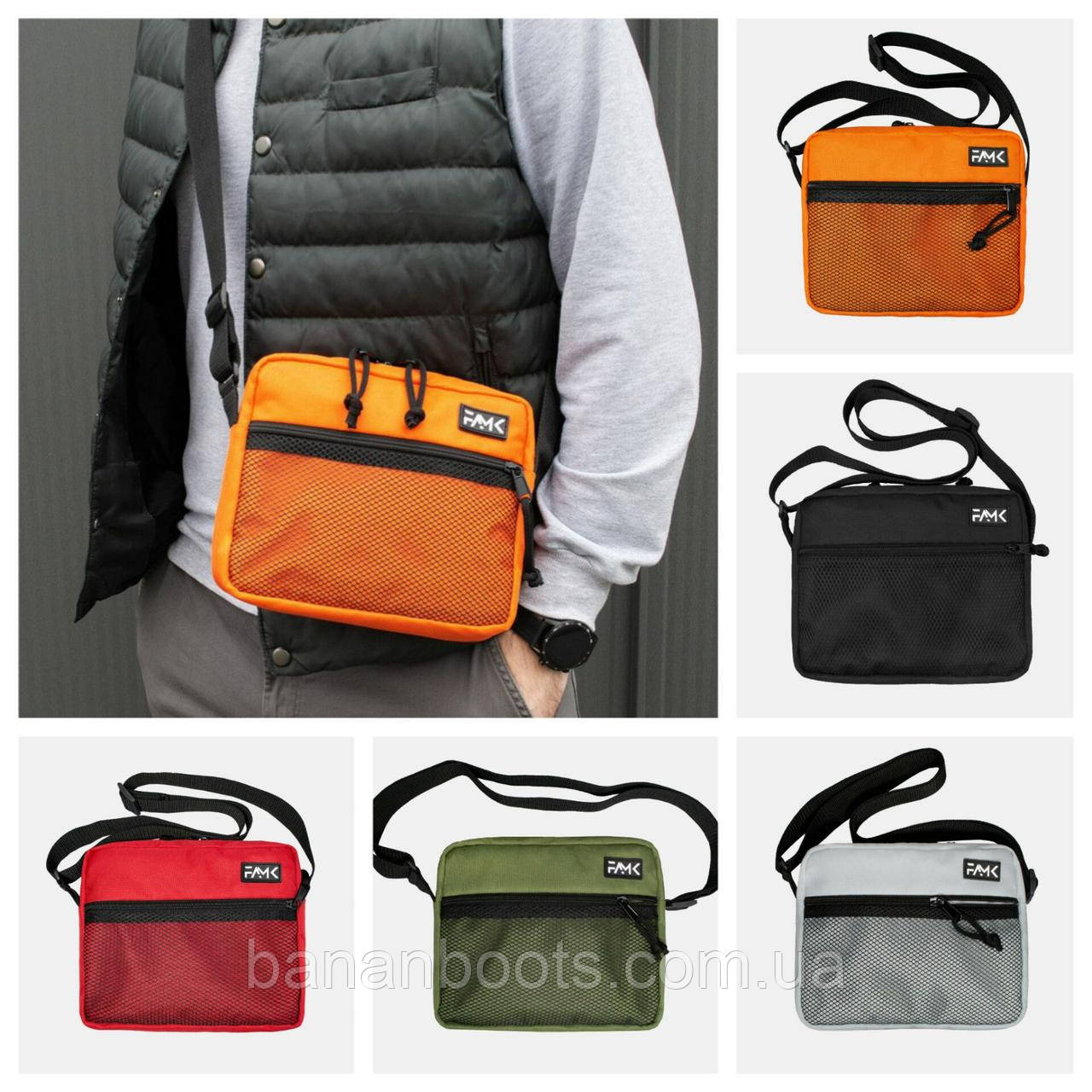 Компактна молодіжна сумка через плече, месенджер для телефону, гаманця, планшета