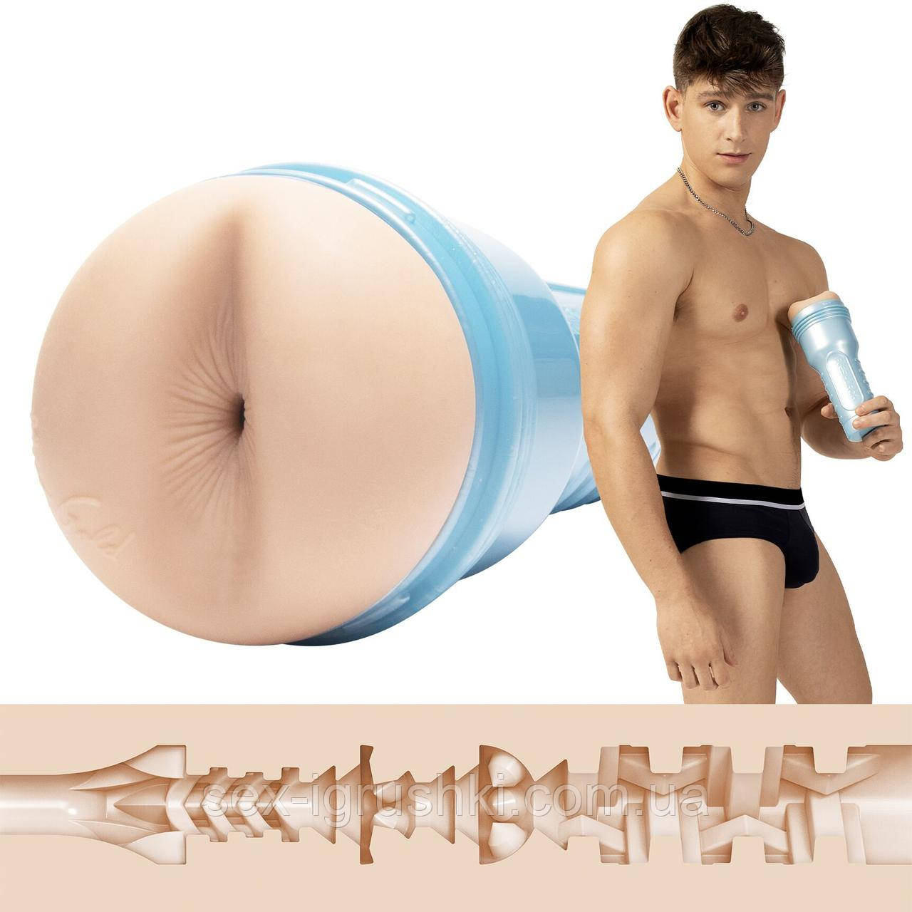 Мастурбатор-дупка Fleshjack Boys: Reno Gold Golden Boy SO8158