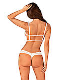 Еротичний комплект Obsessive Heavenlly 2-pcs cupless set XS/S, відкриті груди, з доступом SO8175, фото 3