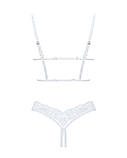 Еротичний комплект Obsessive Heavenlly 2-pcs cupless set XS/S, відкриті груди, з доступом SO8175, фото 5