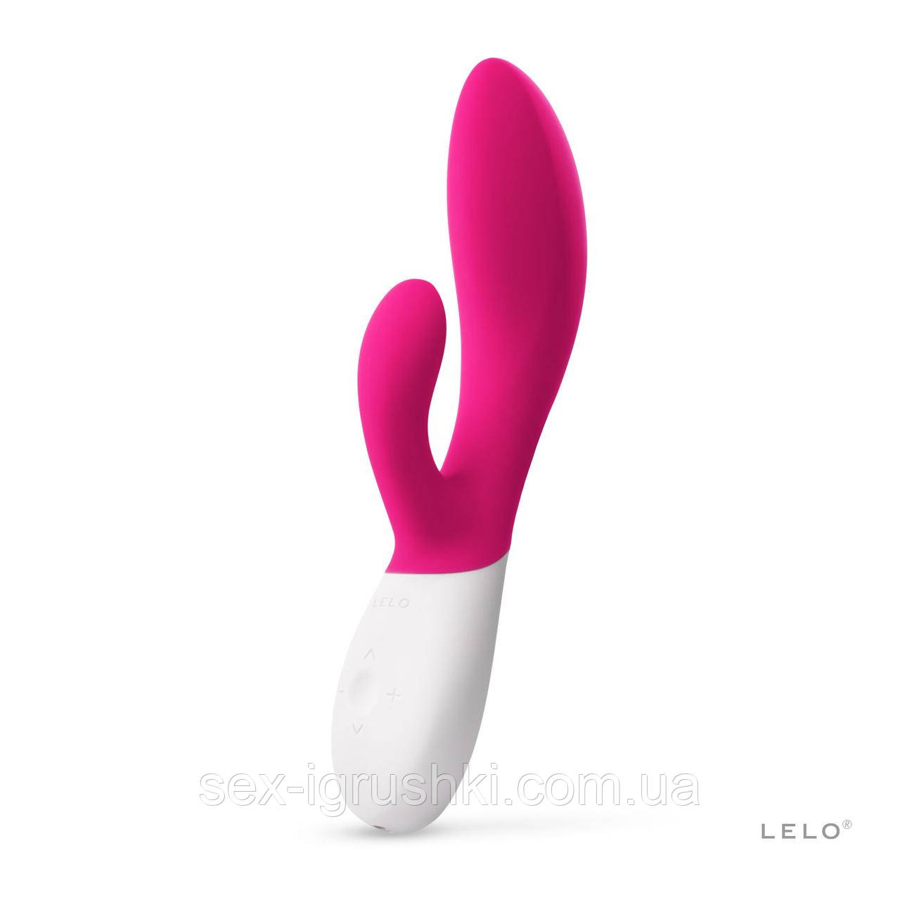 Вібратор-кролик LELO Ina Wave 2 Cerise, манливий рух стовбура + вібрації SO8080