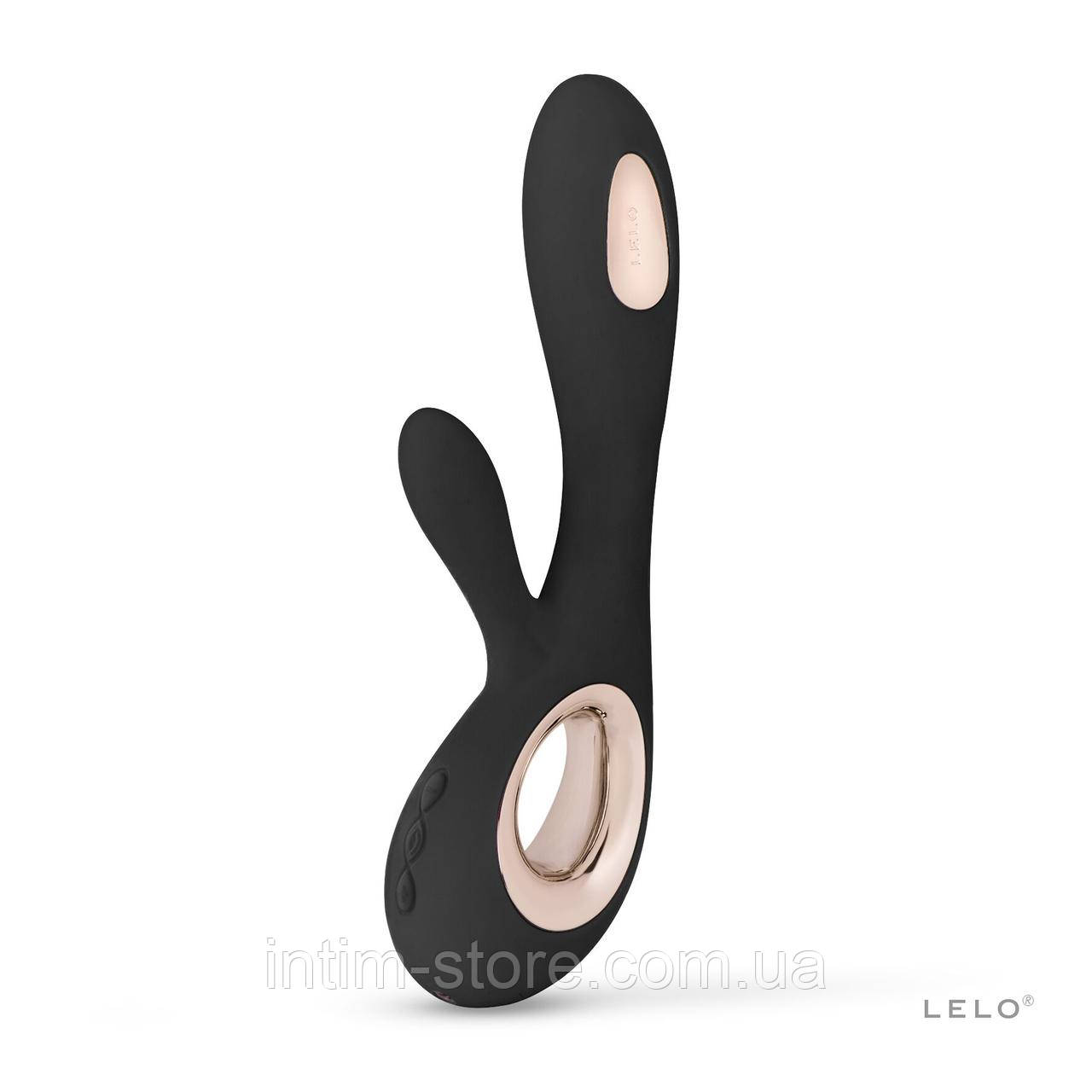Вібратор-кролик LELO Soraya Wave Black, манливі рухи стовбура SO8112, фото 1