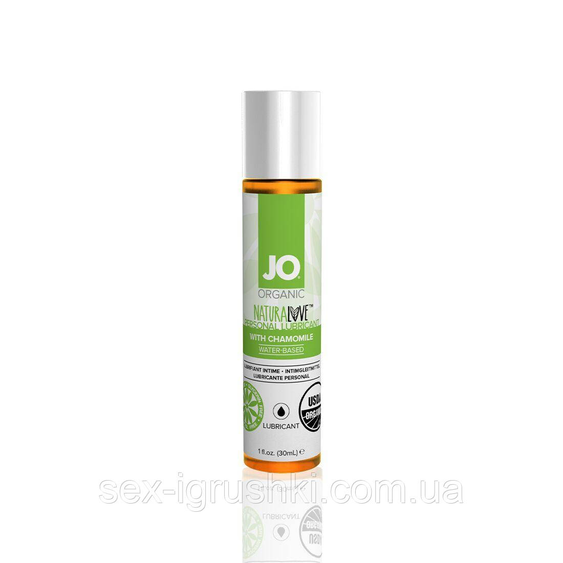 Розпродаж!!! Змазка на водній основі System JO NATURALOVE — ORGANIC (30 мл) (термін 12.2023)