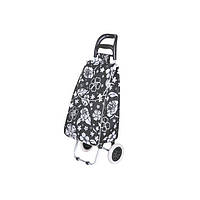 Тачка сумка с колесиками кравчучка 96см Stenson MH-1900 Черная цветы