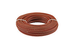 Волосінь для тримера MASTERTOOL "Пиранья" армована 3.00 мм 15 м зубчастий квадрат 19-0630