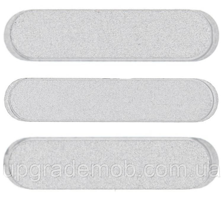 Комплект бічних кнопок корпусу iPad Pro 11 2018/iPad Pro 12.9 2018 сріблястий повний комплект, фото 1