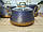 Набір посуду з антипригарним покриттям з 9 (5/4) пр. OMS 3042-IND-Blue — Lux-Comfort, фото 3