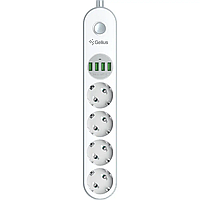 Подовжувач Gelius Pro PowerStrip (4 розетки + 4 USB) 2m GP-PS-001