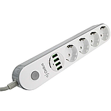 Подовжувач Gelius Pro PowerStrip (4 розетки + 4 USB) 2m GP-PS-001, фото 3