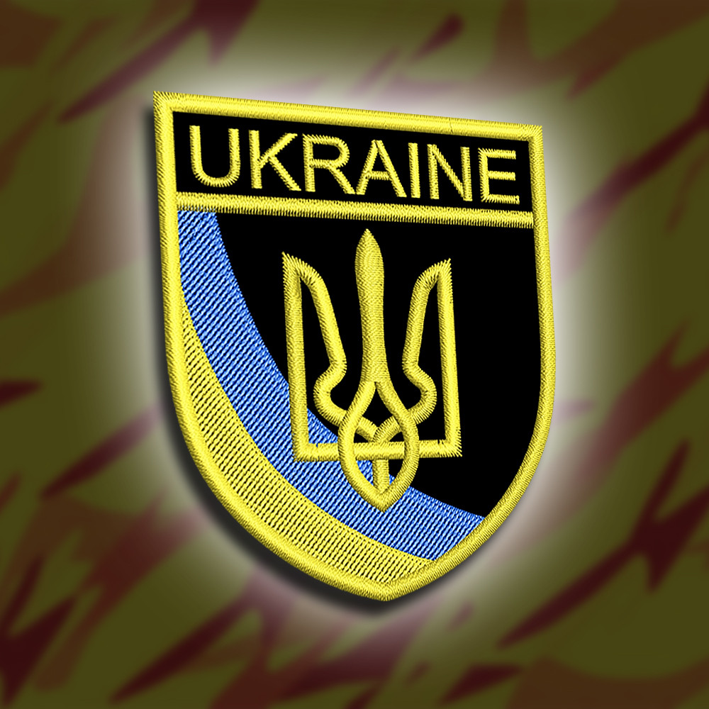 №285 Шеврон "UKRAINE" 8х7см