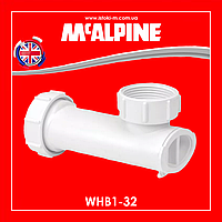 Сифон для умывальника низкий 1 1/4х32 мм сухой затвор WHB1-32 McALPINE