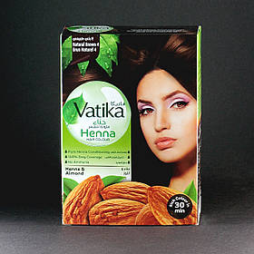 Натуральна фарба для волосся на основі хни Vatika Henna Natural Brown коричневий Dabur 60 г