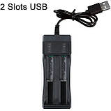 Універсальний зарядний пристрій для 18650 на 2 слот, фото 2