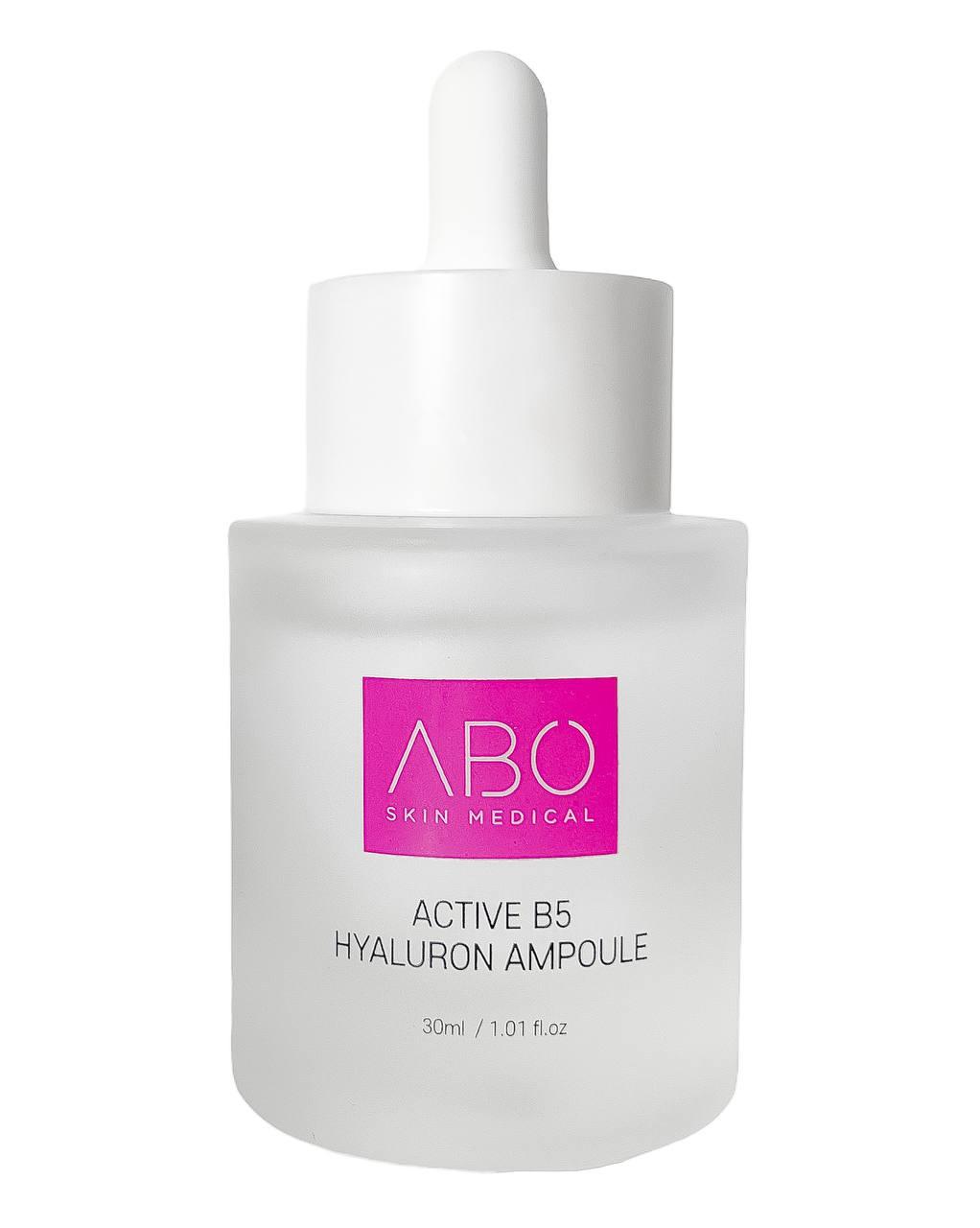 ABO-Usolab Active B5 Hyaluron Ampoule - Зволожуюча сироватка з гіалуроновою кислотою та вітаміном B5