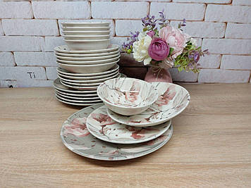 Сервіз столовий TULU porselen на 6 персон (24 шт); фарфор. арт Bloom