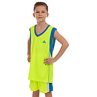 Форма баскетбольна дитяча Lingo без номера (зріст 120-165 см, салатовий)