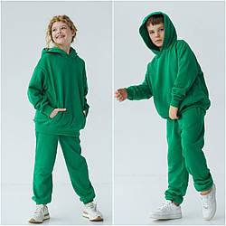 Дитячий костюм для хлопчика та дівчинки Unisex зелений на зріст від 74/80-152/158