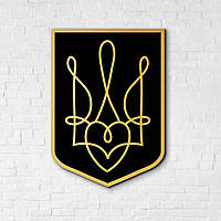 Государственный Герб Украины, трезубец сердце, современный декор для дома 80x60 см, подарок ВСУ
