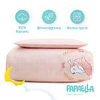 Комплект постільної білизни в ліжечко для новонароджених в мішечку, Горошок пудра бавовна 100% ТМ PAPAELLA, фото 2